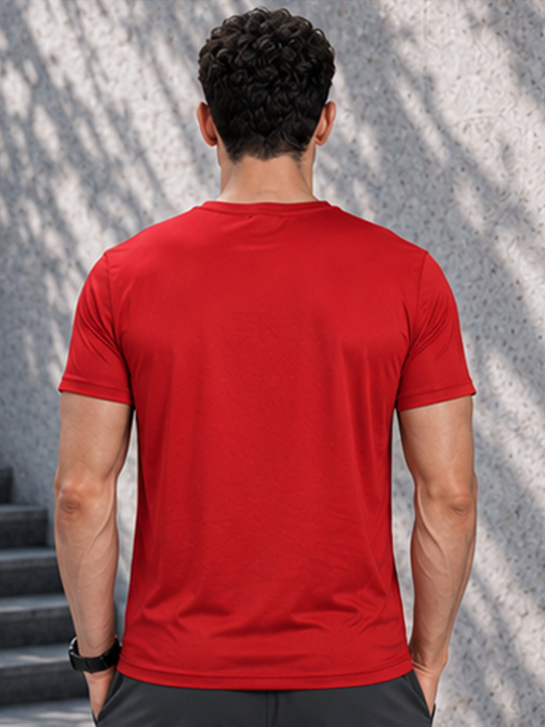 Focus Men's Black Performance T-Shirt | Quick Dry Gym Wear | DPASSION