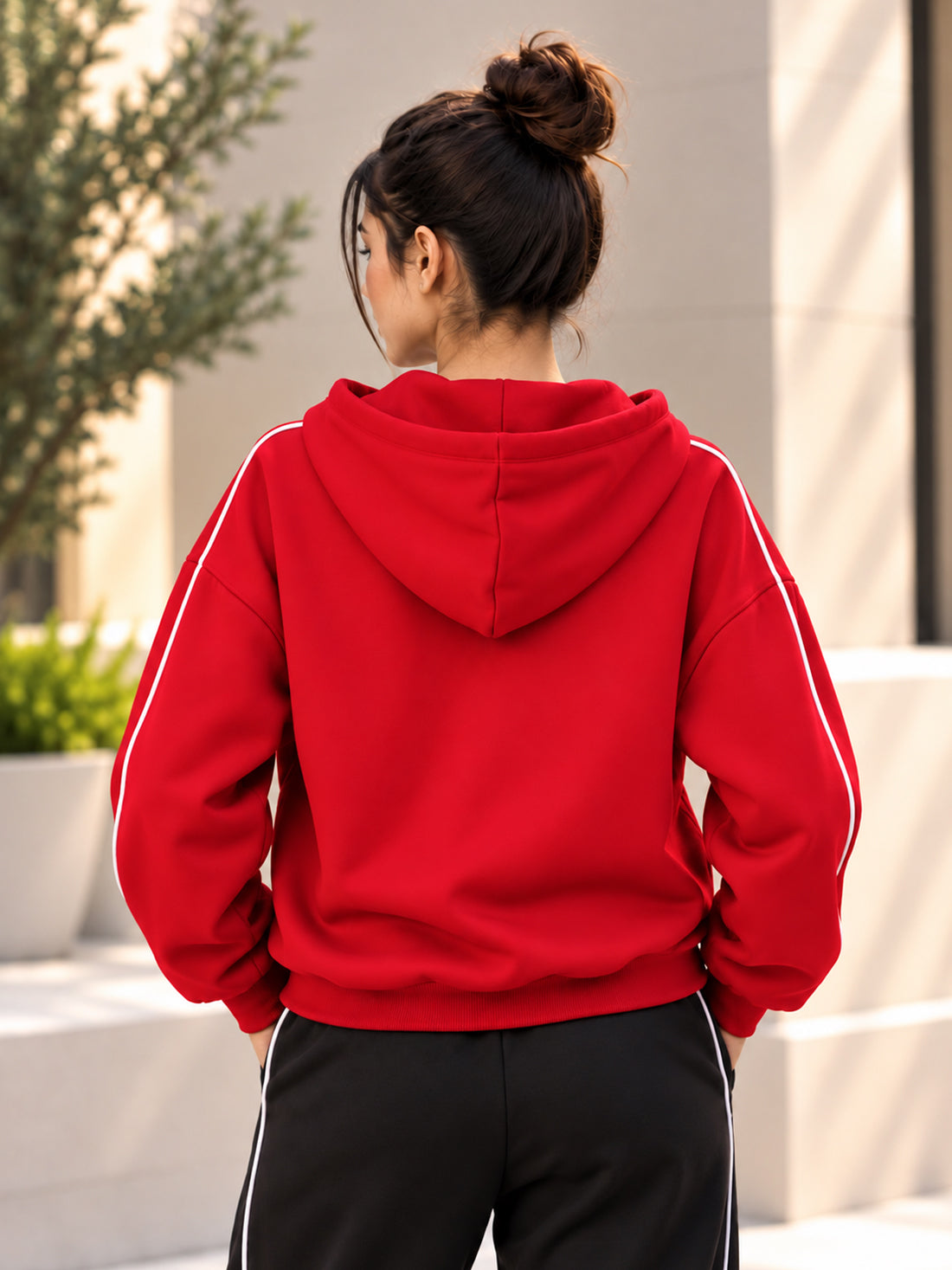 Dpassion Women’s Premium 320 GSM Cotton Fleece Full-Zip Hooded Sweatshirt – Manufacturer, Wholesaler & Exporter