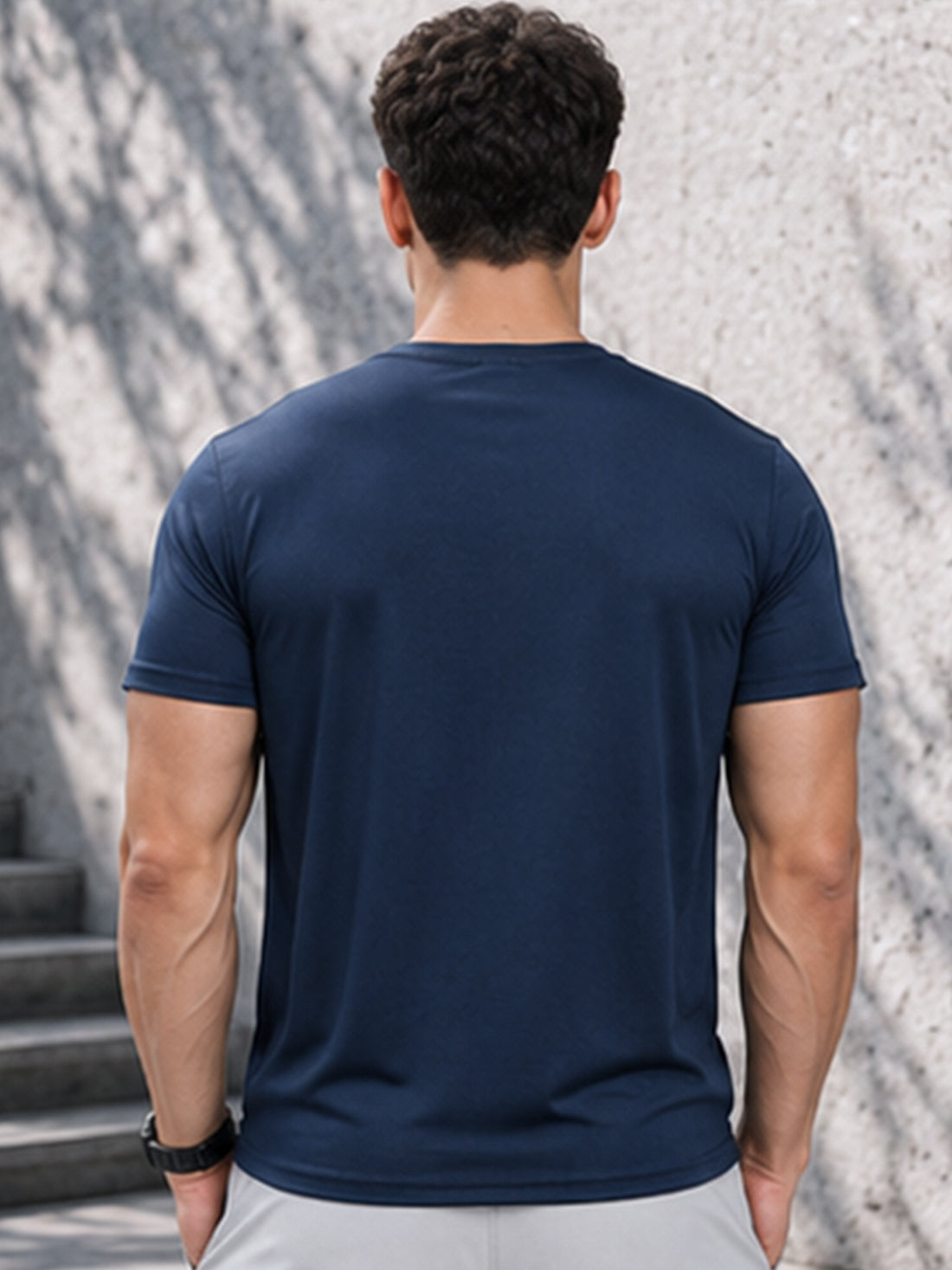 Focus Men's Black Performance T-Shirt | Quick Dry Gym Wear | DPASSION
