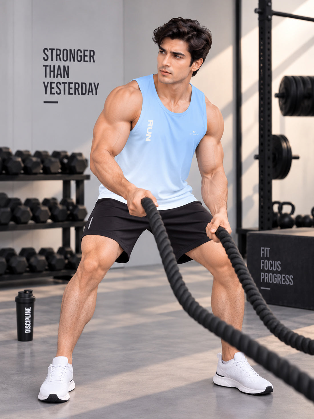 Men’s 4-Way Stretch Sports Singlet | Super Soft Gym & Training Wear Manufacturer & Wholesale Supplier