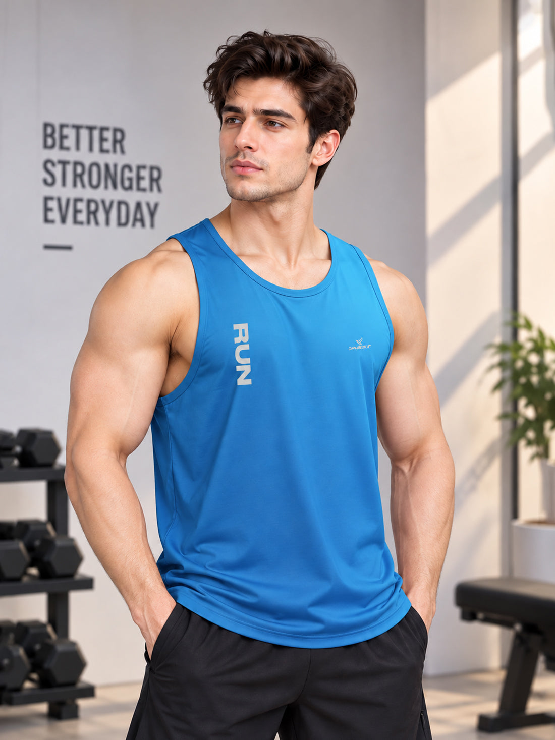 Men’s 4-Way Stretch Sports Singlet | Super Soft Gym & Training Wear Manufacturer & Wholesale Supplier