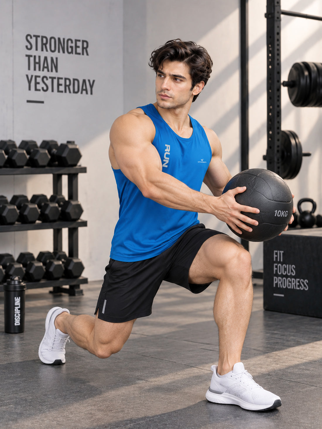 Men’s 4-Way Stretch Sports Singlet | Super Soft Gym & Training Wear Manufacturer & Wholesale Supplier