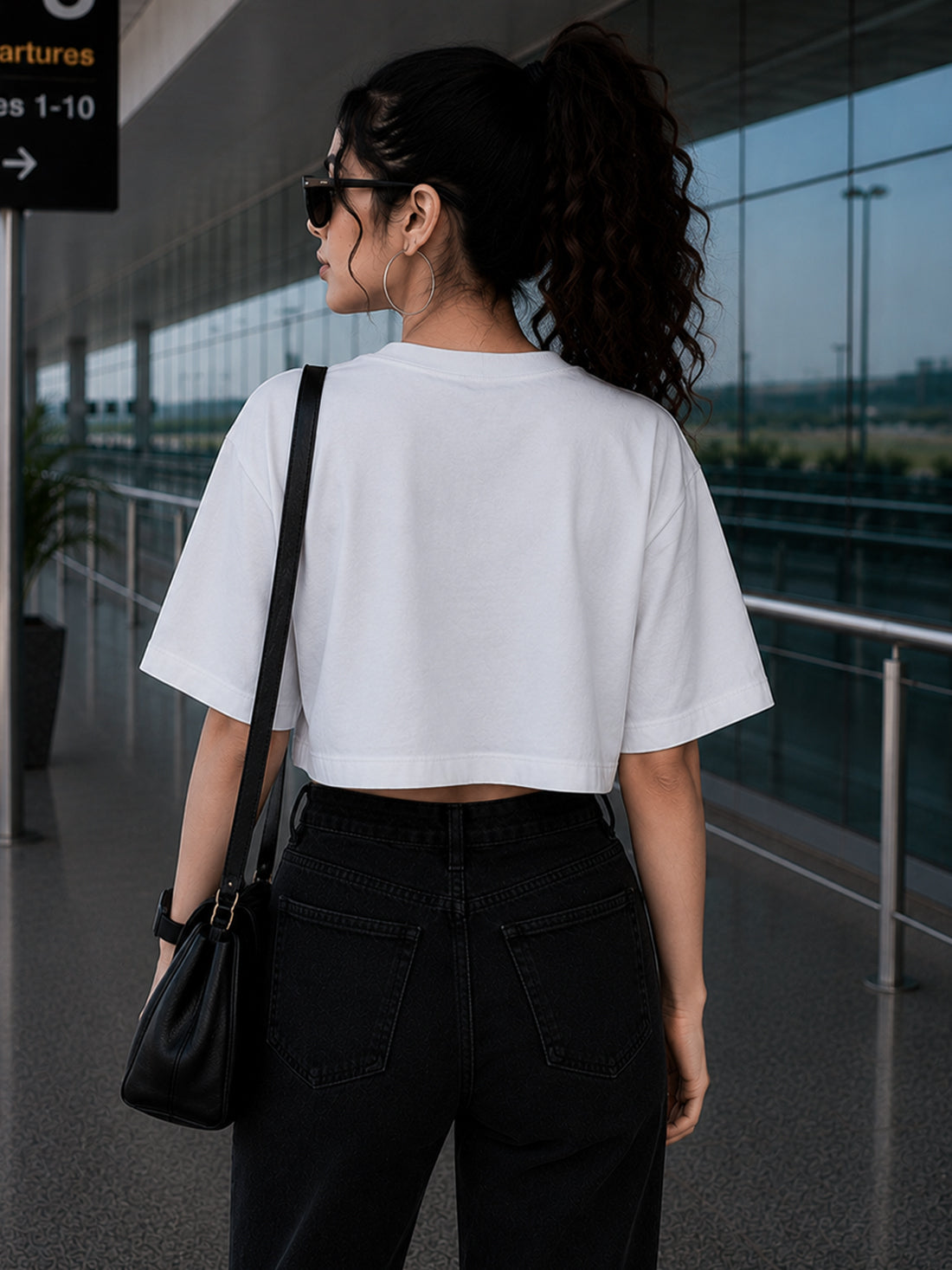 Women's Oversized Crop T-Shirt | Premium Cotton Manufacturer India