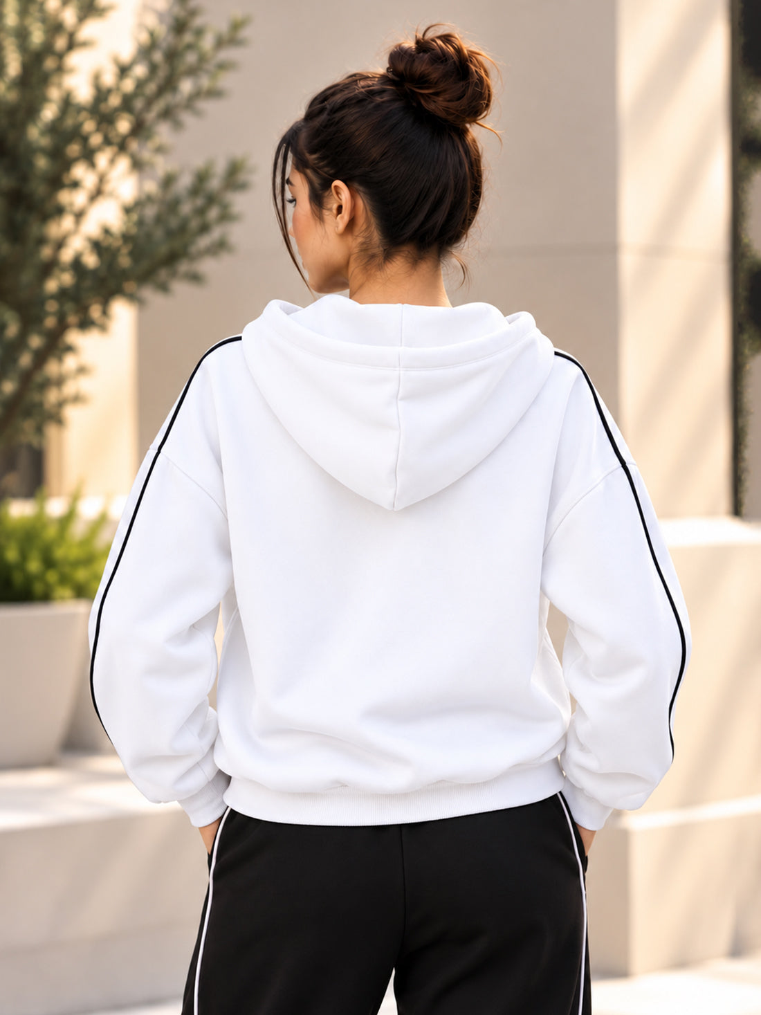 Dpassion Women’s Premium 320 GSM Cotton Fleece Full-Zip Hooded Sweatshirt – Manufacturer, Wholesaler & Exporter
