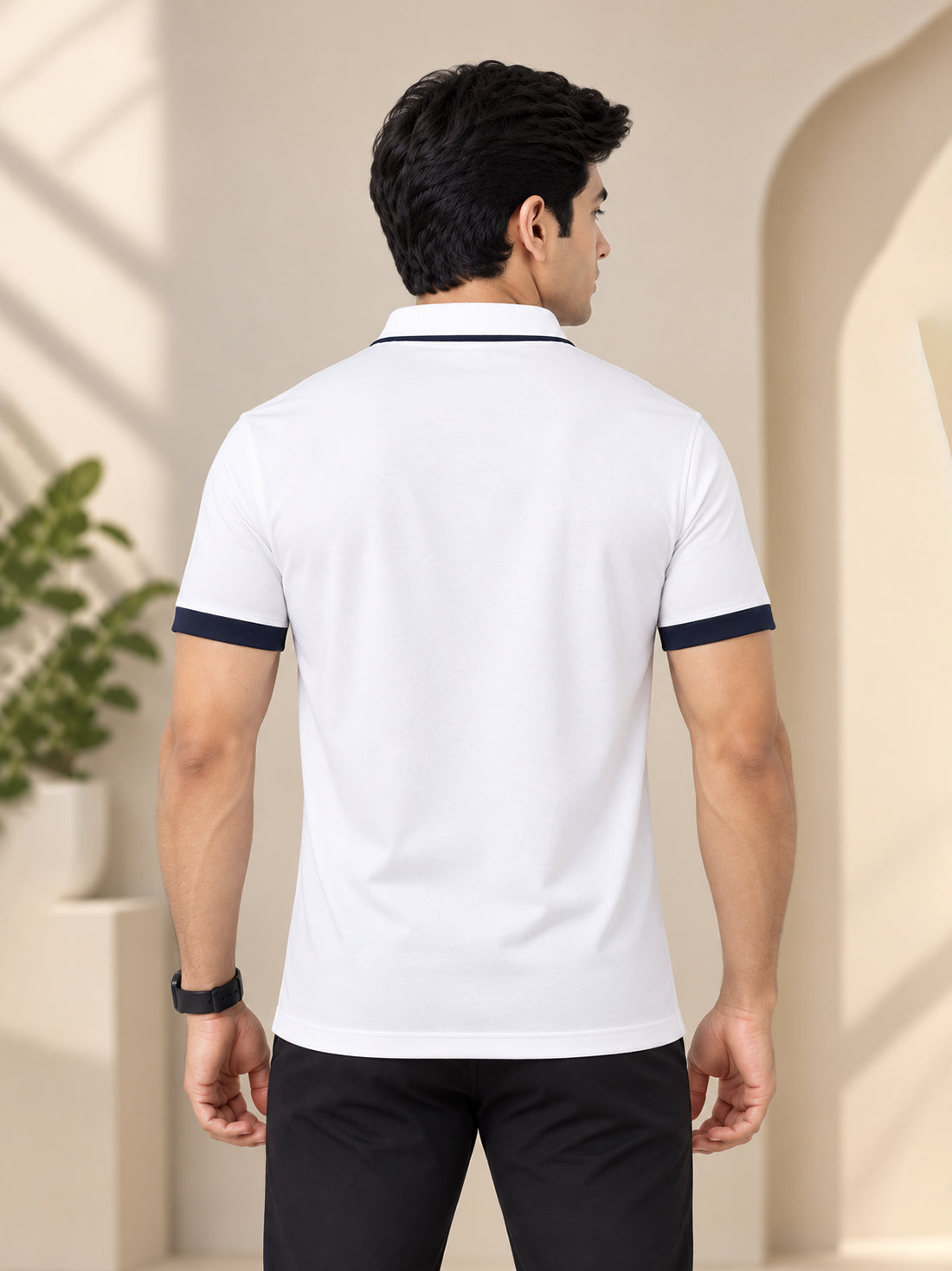Men's 250 GSM Polyester Spandex Half-Sleeve Polo T-Shirt | Premium Performance Fabric | Wholesale Manufacturer