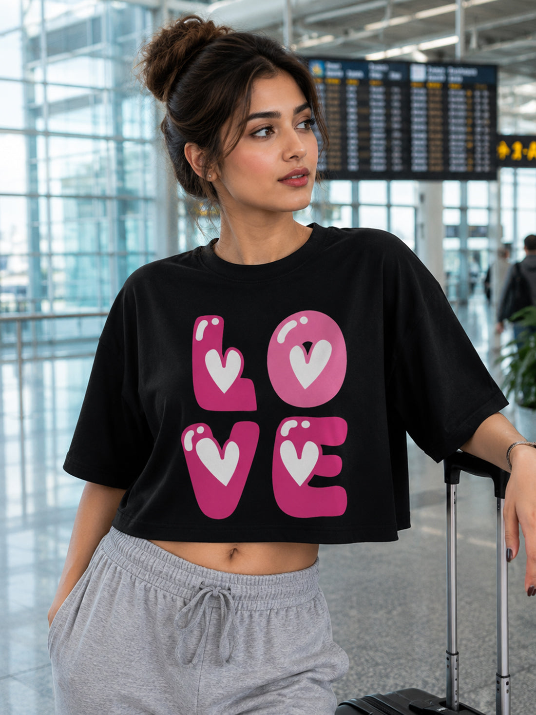 Women's Oversized Crop T-Shirt | Premium Cotton Manufacturer India