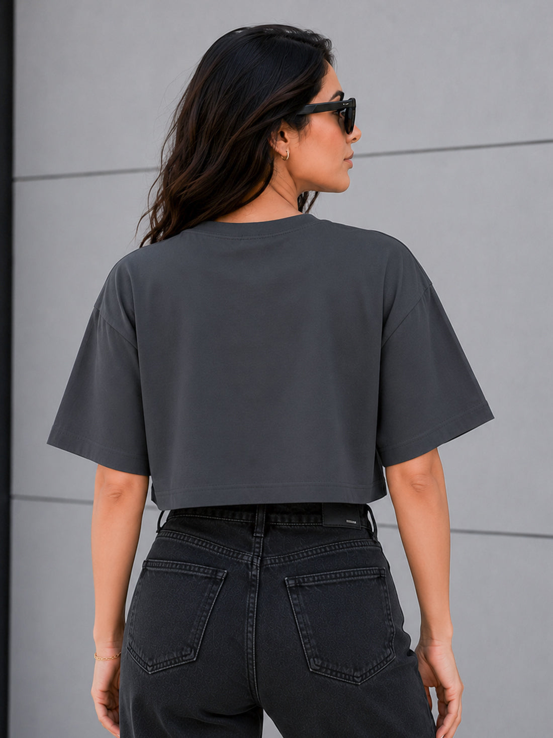Women's Oversized Crop T-Shirt | Premium Cotton Manufacturer India