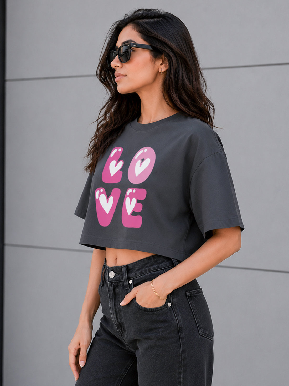 Women's Oversized Crop T-Shirt | Premium Cotton Manufacturer India