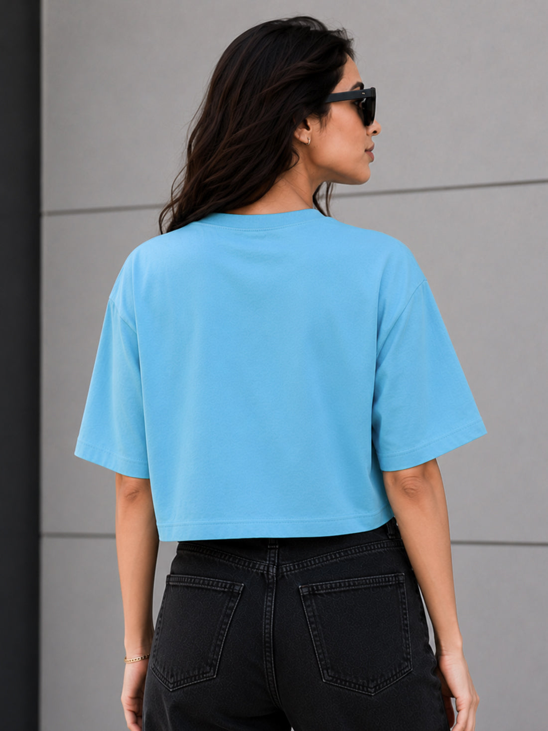 Women's Oversized Crop T-Shirt | Premium Cotton Manufacturer India
