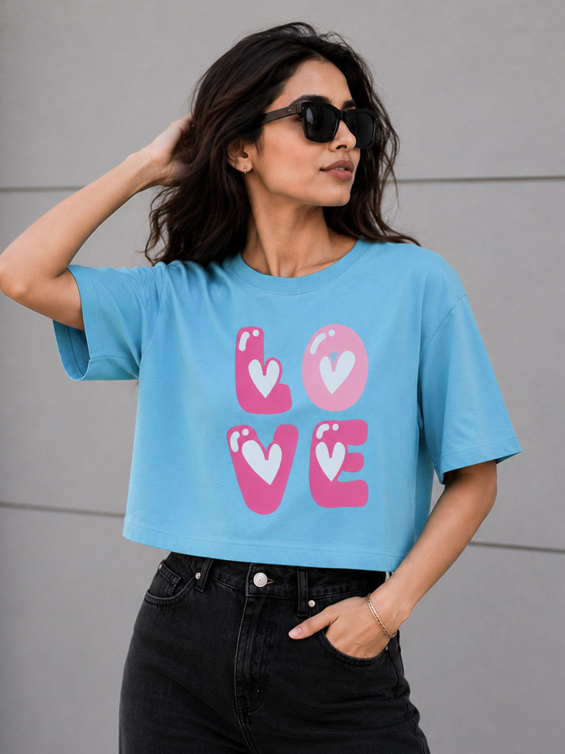 Women's Oversized Crop T-Shirt | Premium Cotton Manufacturer India