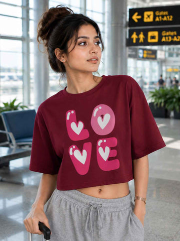 Women's Oversized Crop T-Shirt | Premium Cotton Manufacturer India