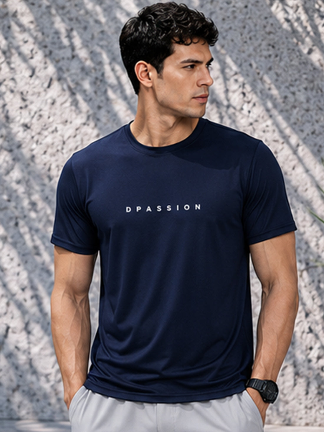 Don't Overthink Shit Men's Black Performance T-Shirt | Quick Dry Gym Wear | DPASSION