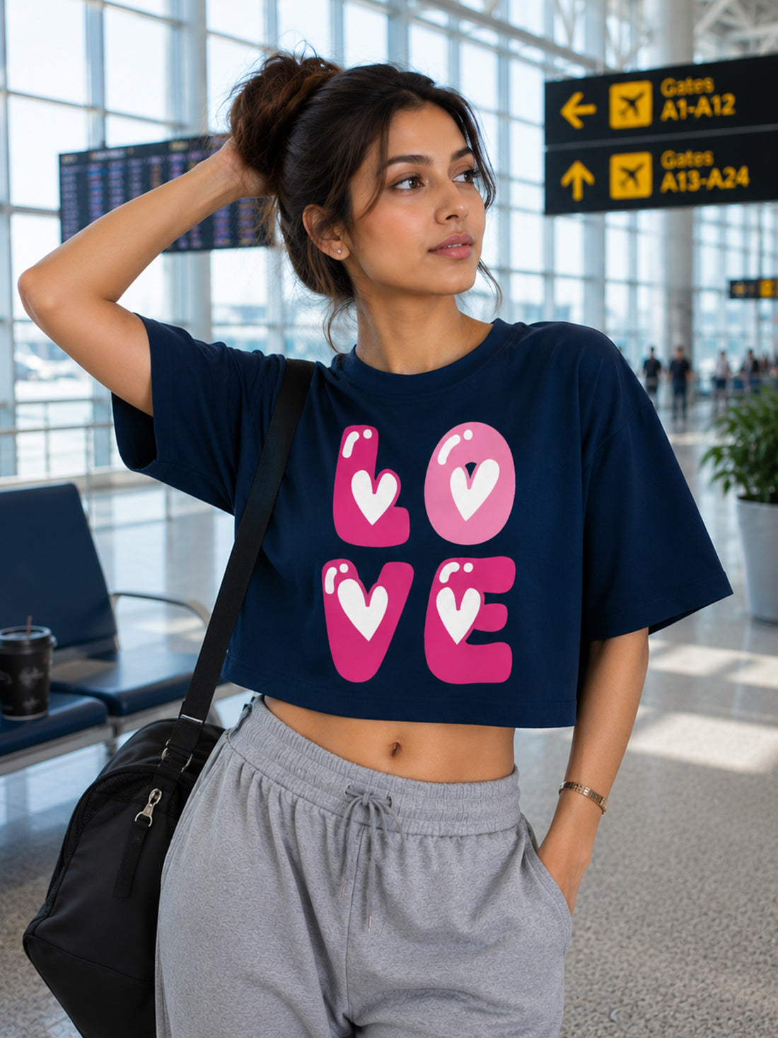 Women's Oversized Crop T-Shirt | Premium Cotton Manufacturer India