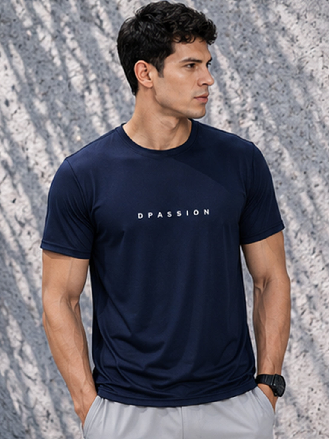 Don't Overthink Shit Men's Black Performance T-Shirt | Quick Dry Gym Wear | DPASSION