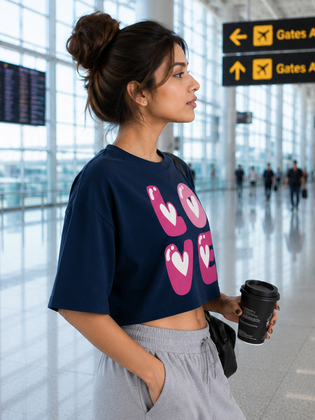 Women's Oversized Crop T-Shirt | Premium Cotton Manufacturer India