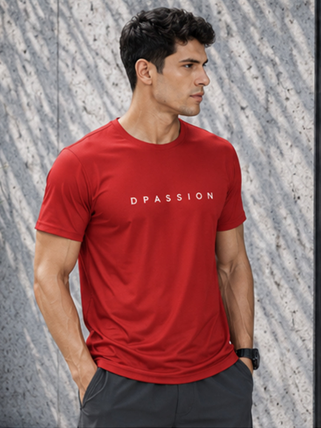 Don't Overthink Shit Men's Black Performance T-Shirt | Quick Dry Gym Wear | DPASSION