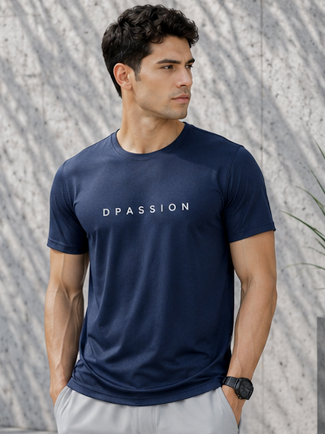 Don't Overthink Shit Men's Black Performance T-Shirt | Quick Dry Gym Wear | DPASSION