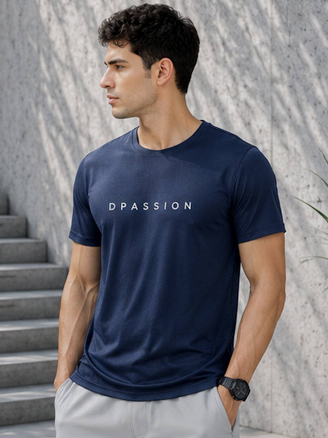 Don't Overthink Shit Men's Black Performance T-Shirt | Quick Dry Gym Wear | DPASSION
