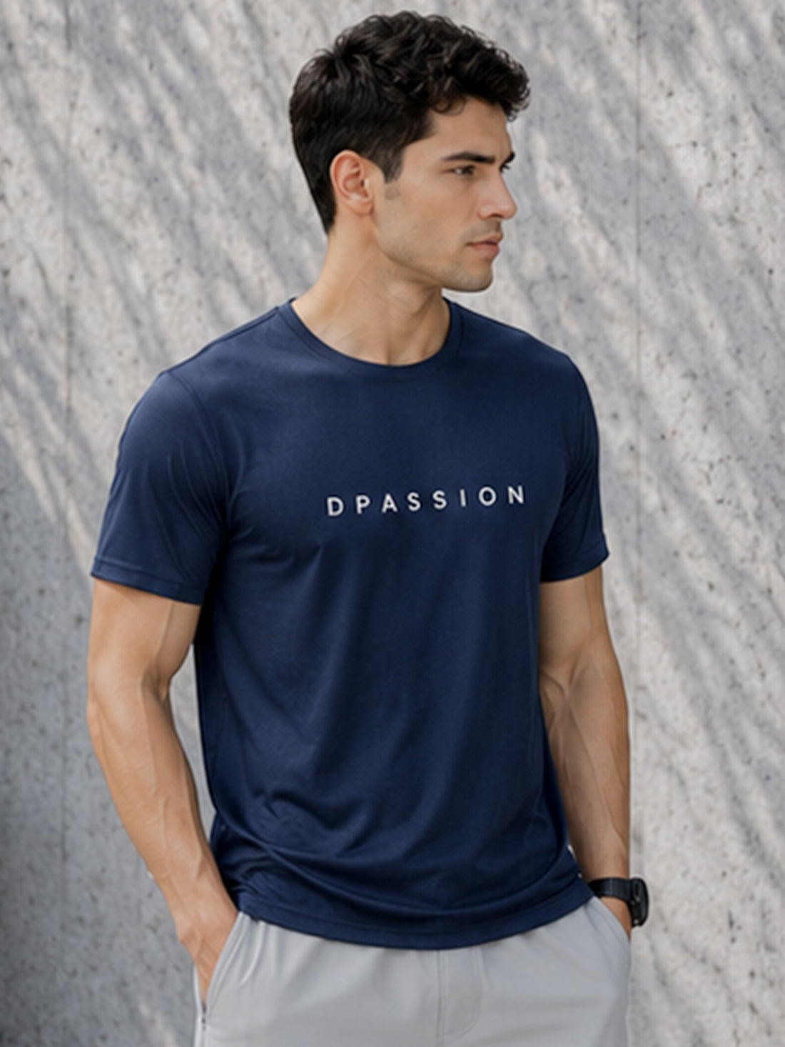 Don't Overthink Shit Men's Black Performance T-Shirt | Quick Dry Gym Wear | DPASSION