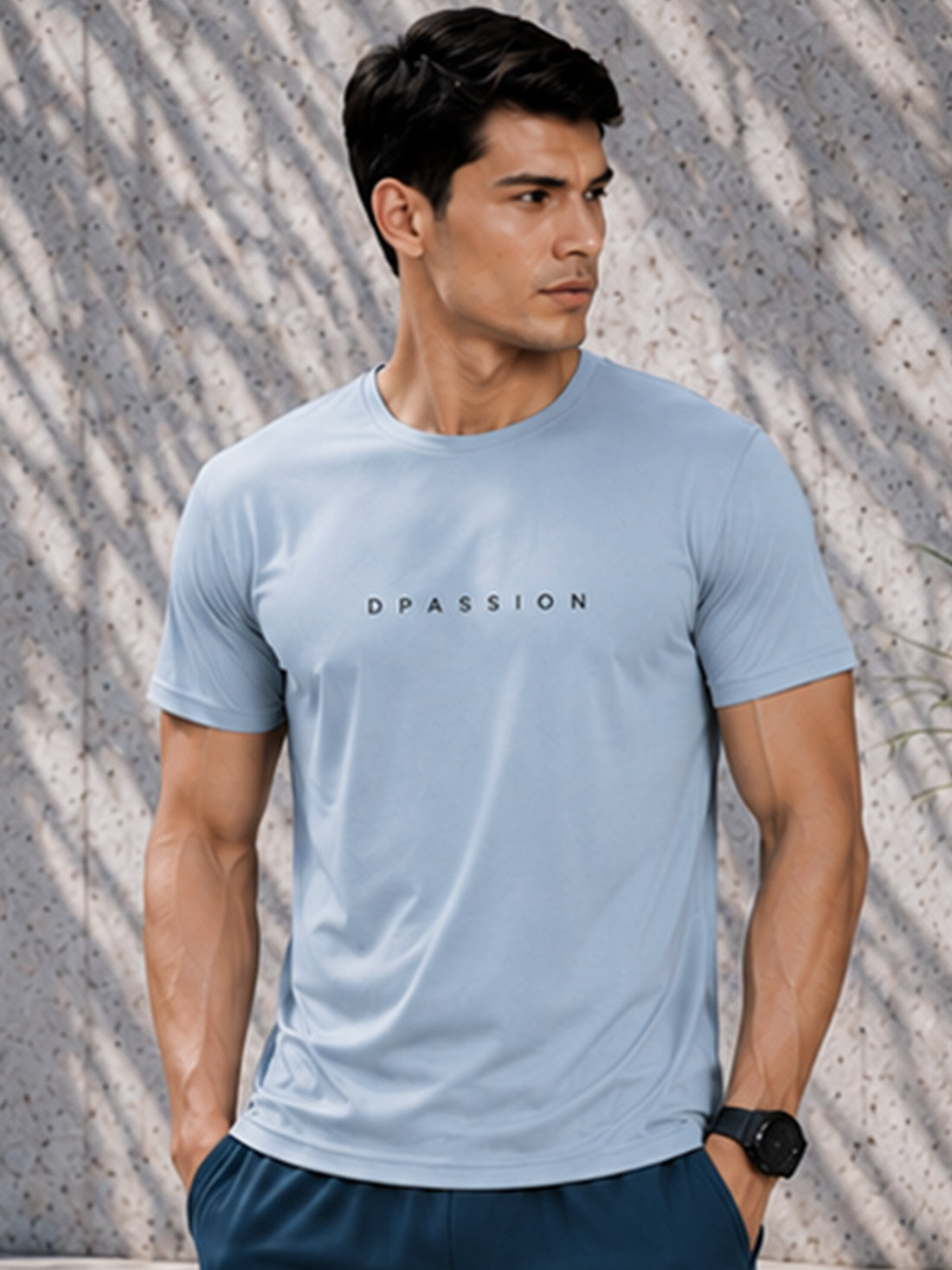 Don't Overthink Shit Men's Black Performance T-Shirt | Quick Dry Gym Wear | DPASSION