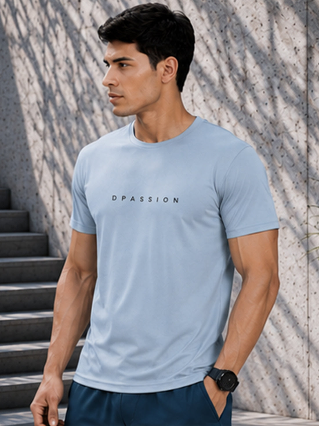 Don't Overthink Shit Men's Black Performance T-Shirt | Quick Dry Gym Wear | DPASSION