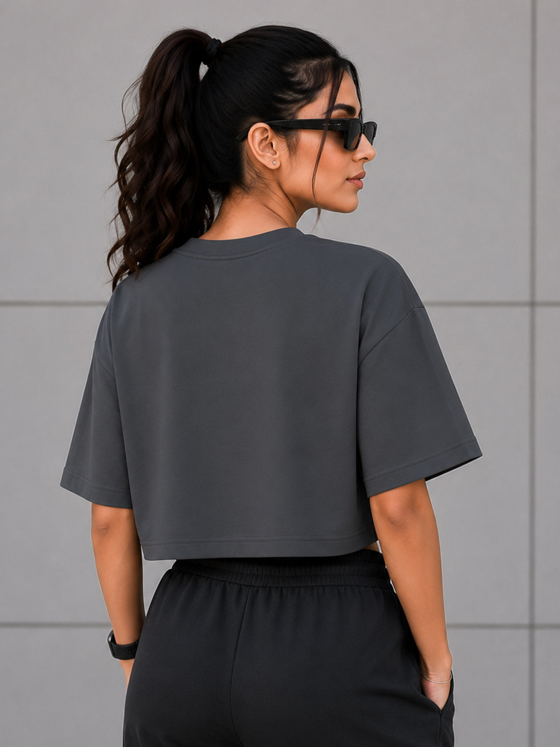 Women's Oversized Crop T-Shirt | Premium Cotton Manufacturer India