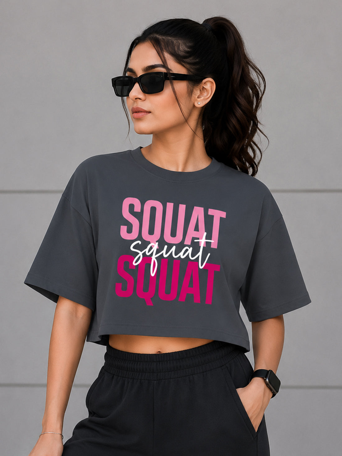 Women's Oversized Crop T-Shirt | Premium Cotton Manufacturer India