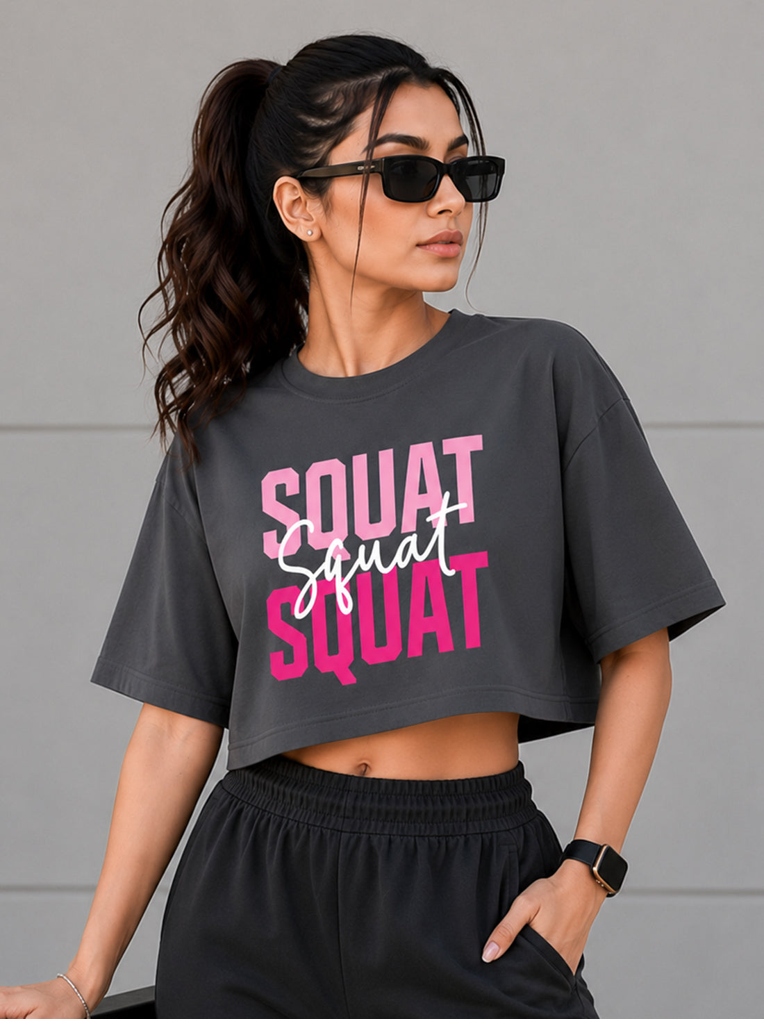 Women's Oversized Crop T-Shirt | Premium Cotton Manufacturer India