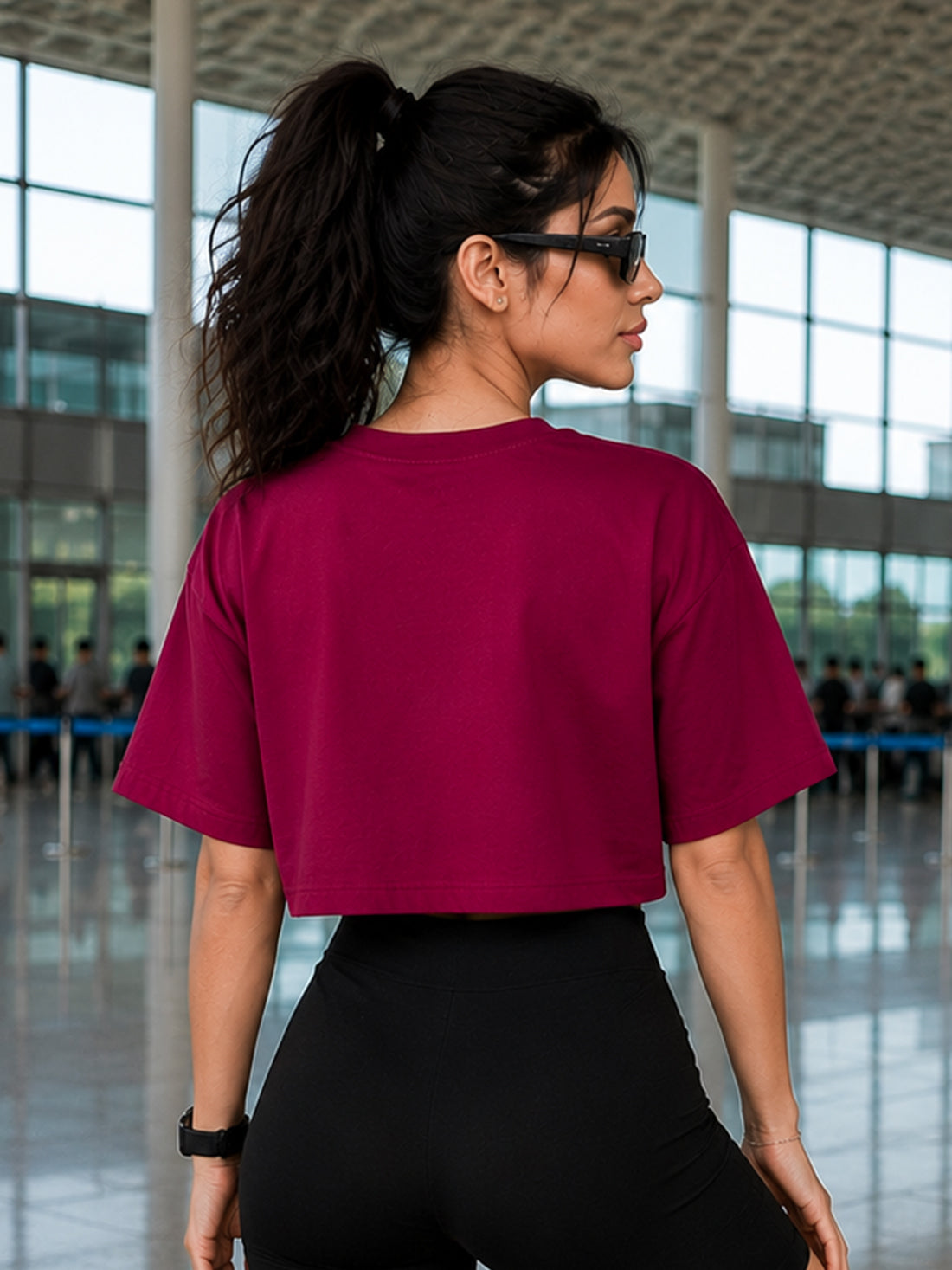 Women's Oversized Crop T-Shirt | Premium Cotton Manufacturer India