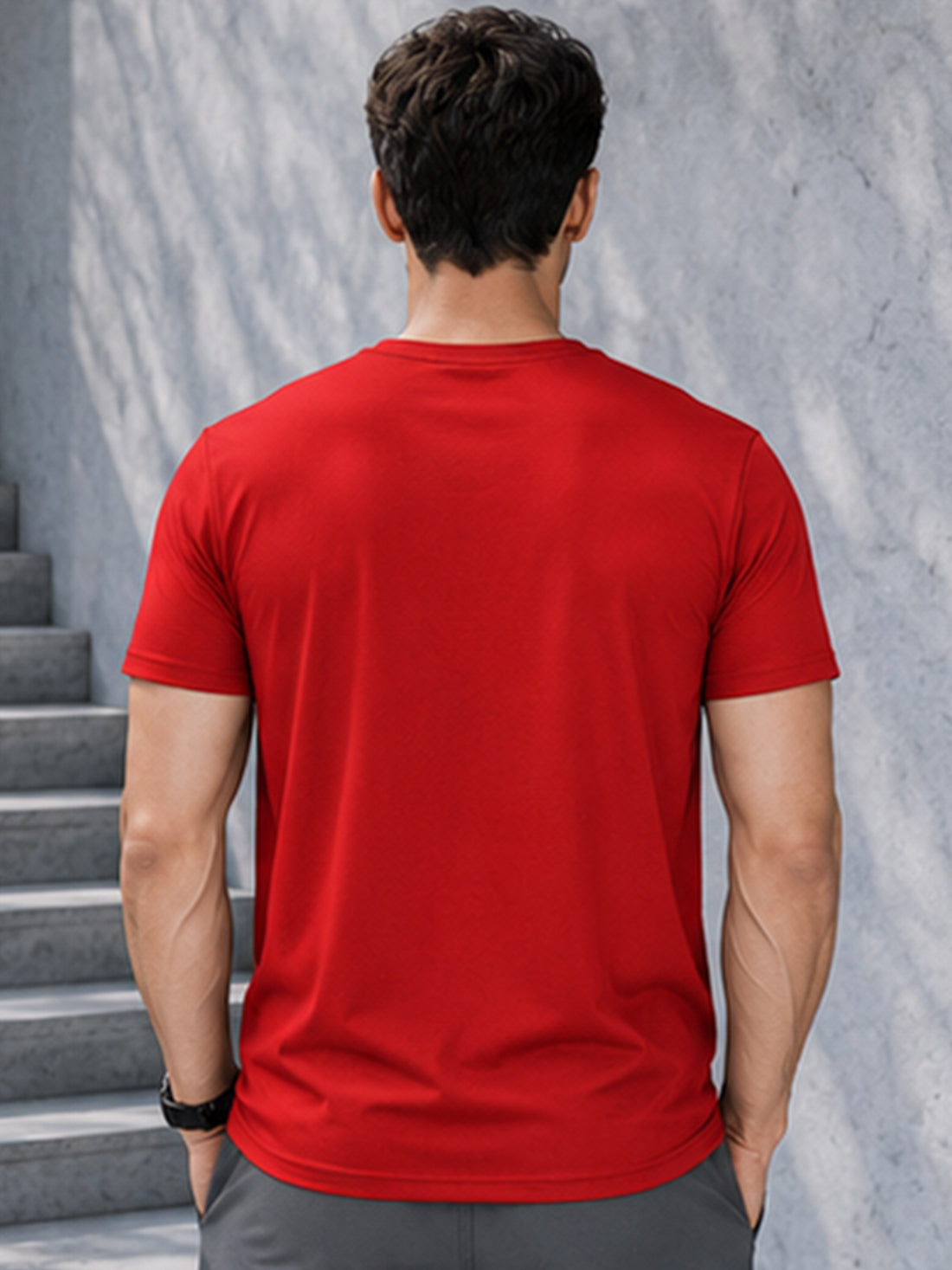 Stronger Than You Think Men's Black Performance T-Shirt | Quick Dry Sportswear | DPASSION