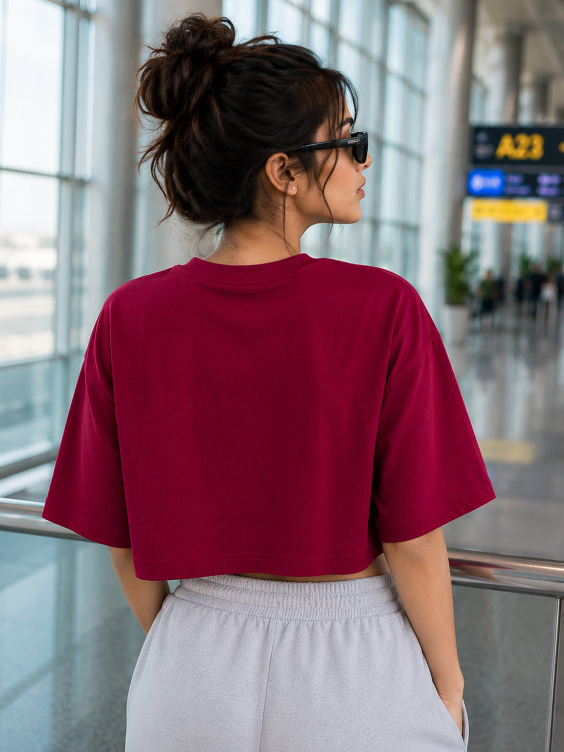 Women's Oversized Crop T-Shirt | Premium Cotton Manufacturer India
