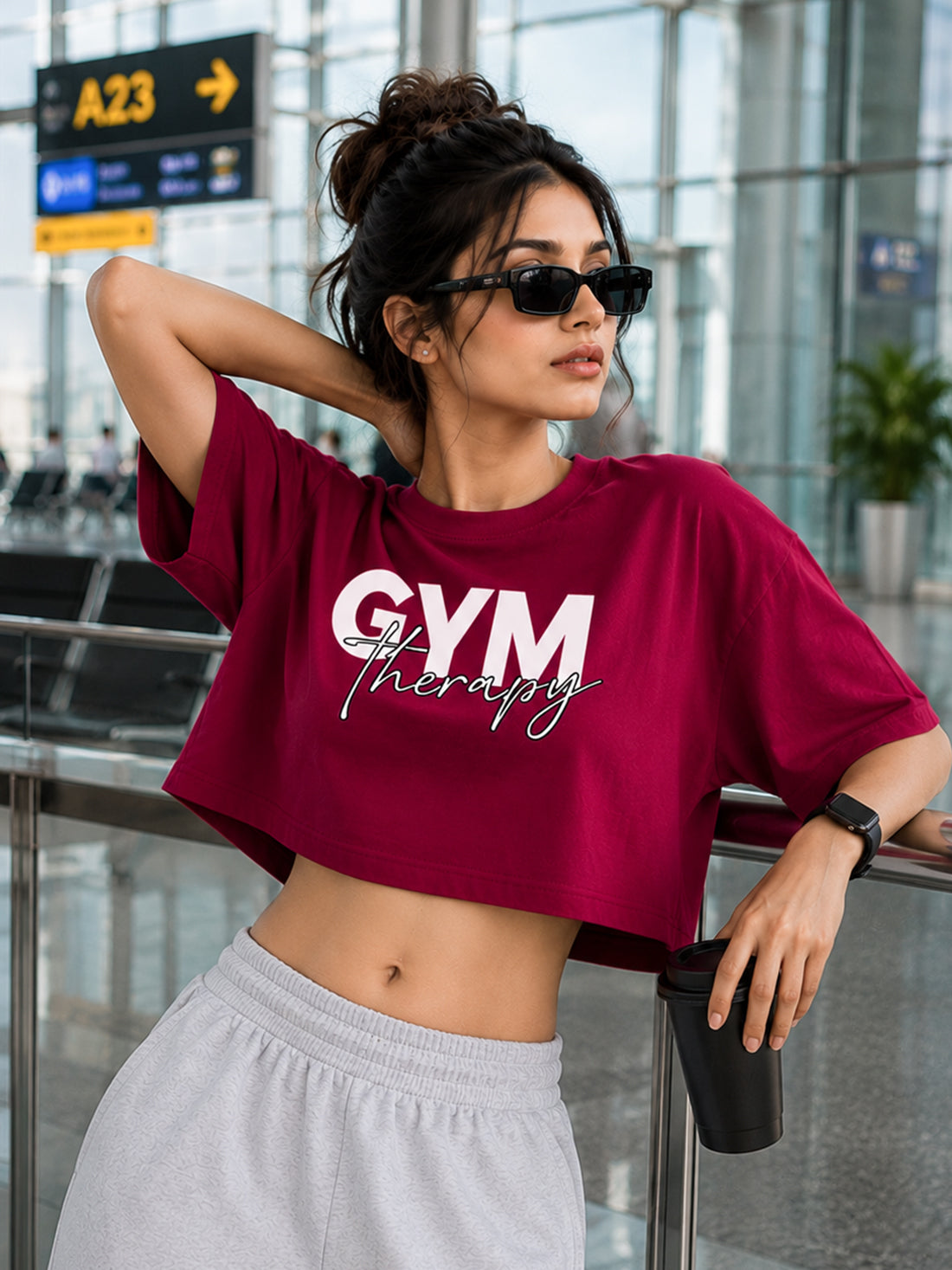 Women's Oversized Crop T-Shirt | Premium Cotton Manufacturer India