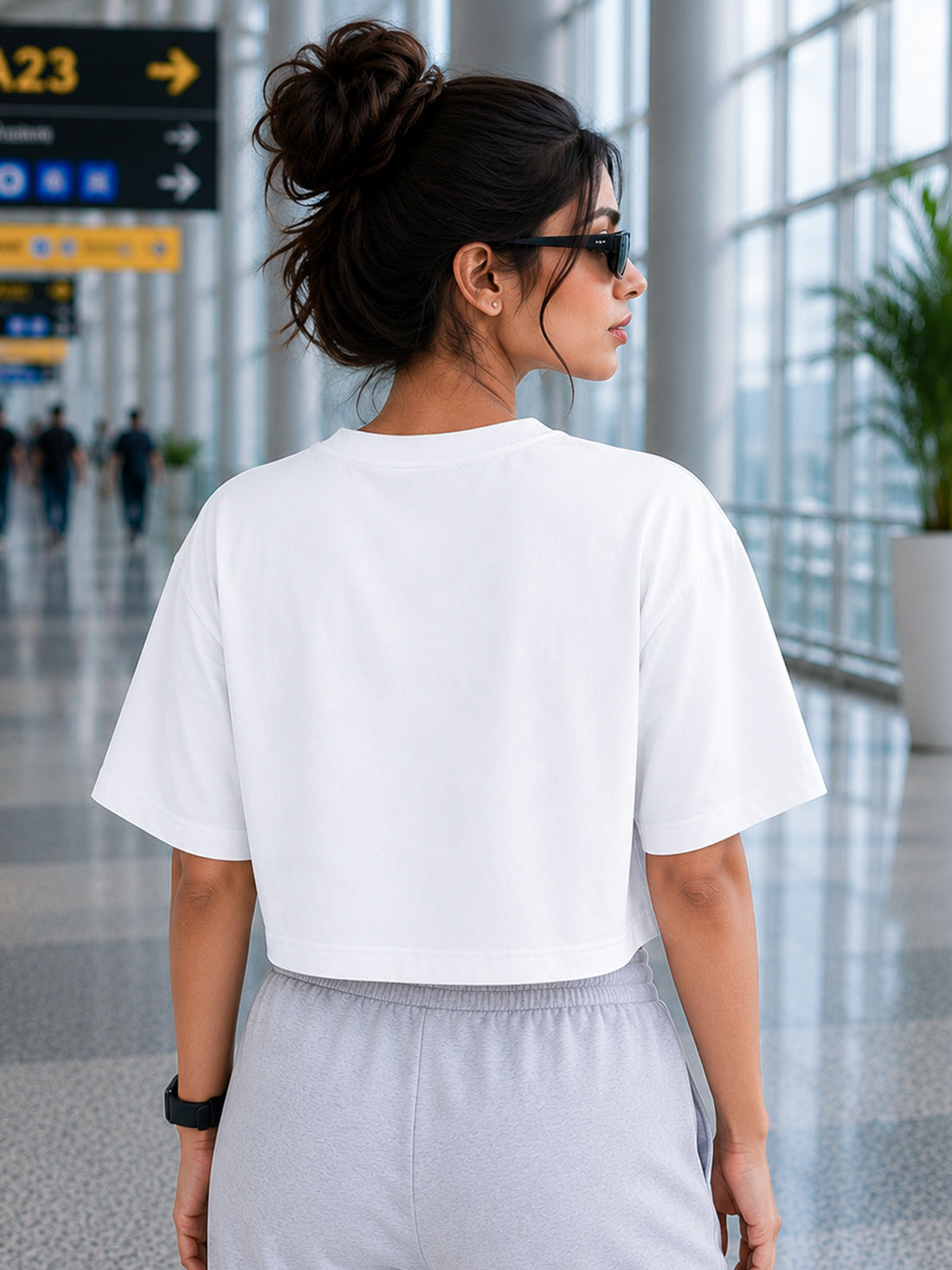 Women's Oversized Crop T-Shirt | Premium Cotton Manufacturer India