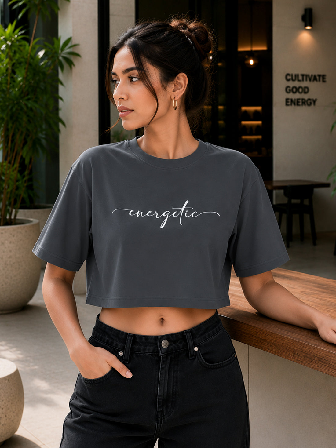 Women's Oversized Crop T-Shirt | Premium Cotton Manufacturer India