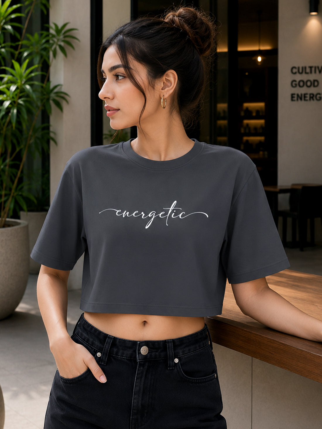 Women's Oversized Crop T-Shirt | Premium Cotton Manufacturer India