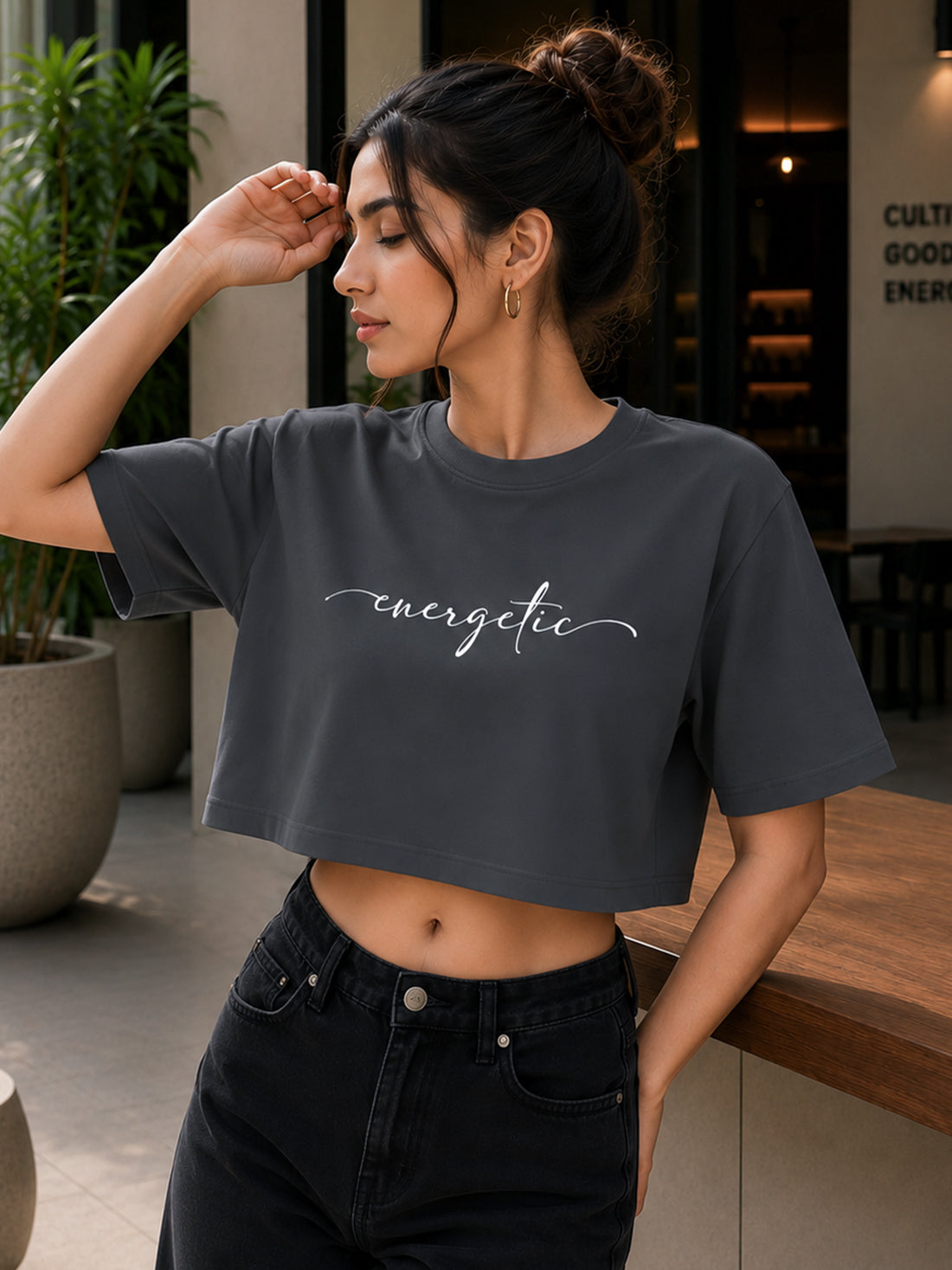 Women's Oversized Crop T-Shirt | Premium Cotton Manufacturer India