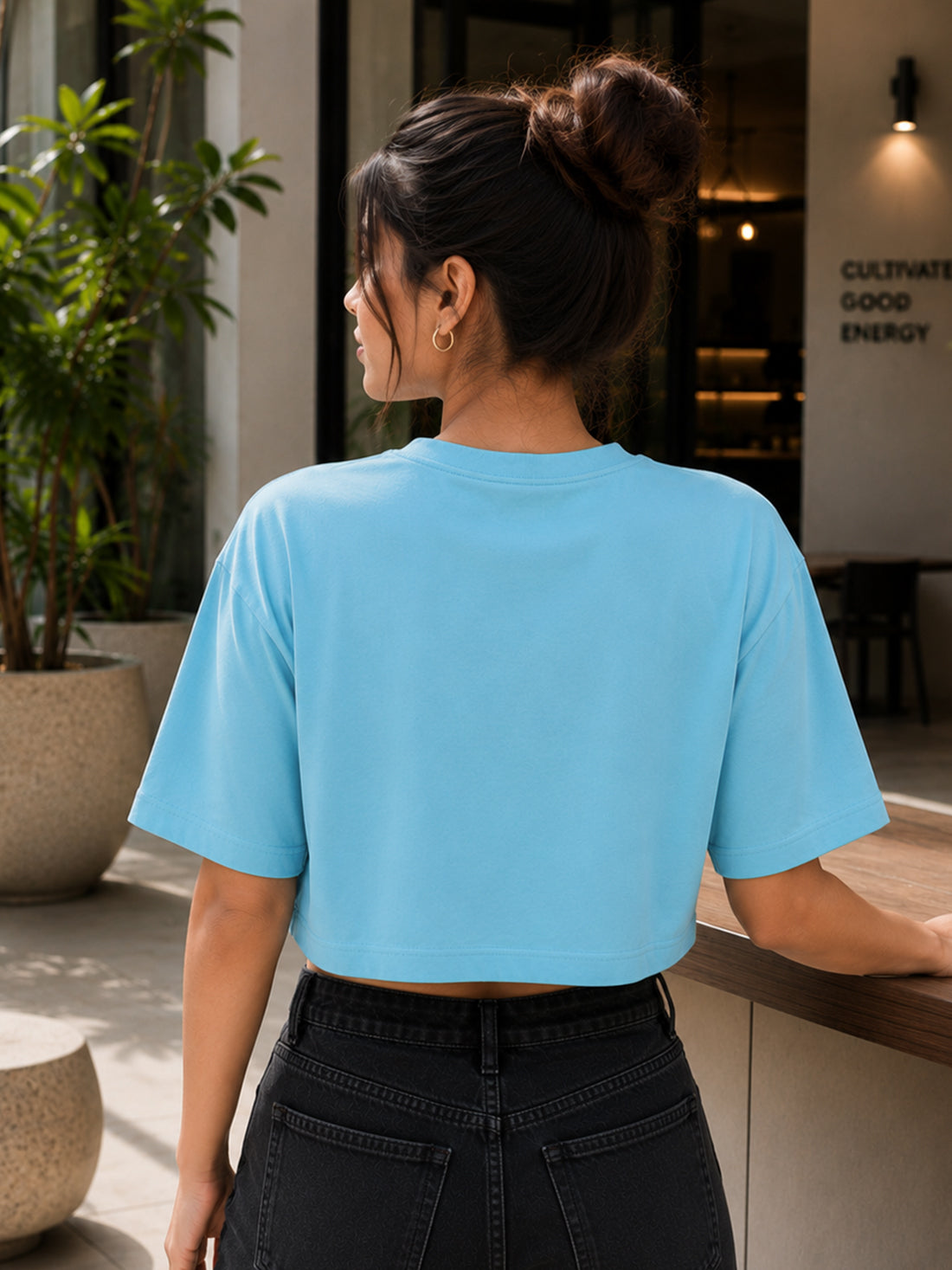 Women's Oversized Crop T-Shirt | Premium Cotton Manufacturer India