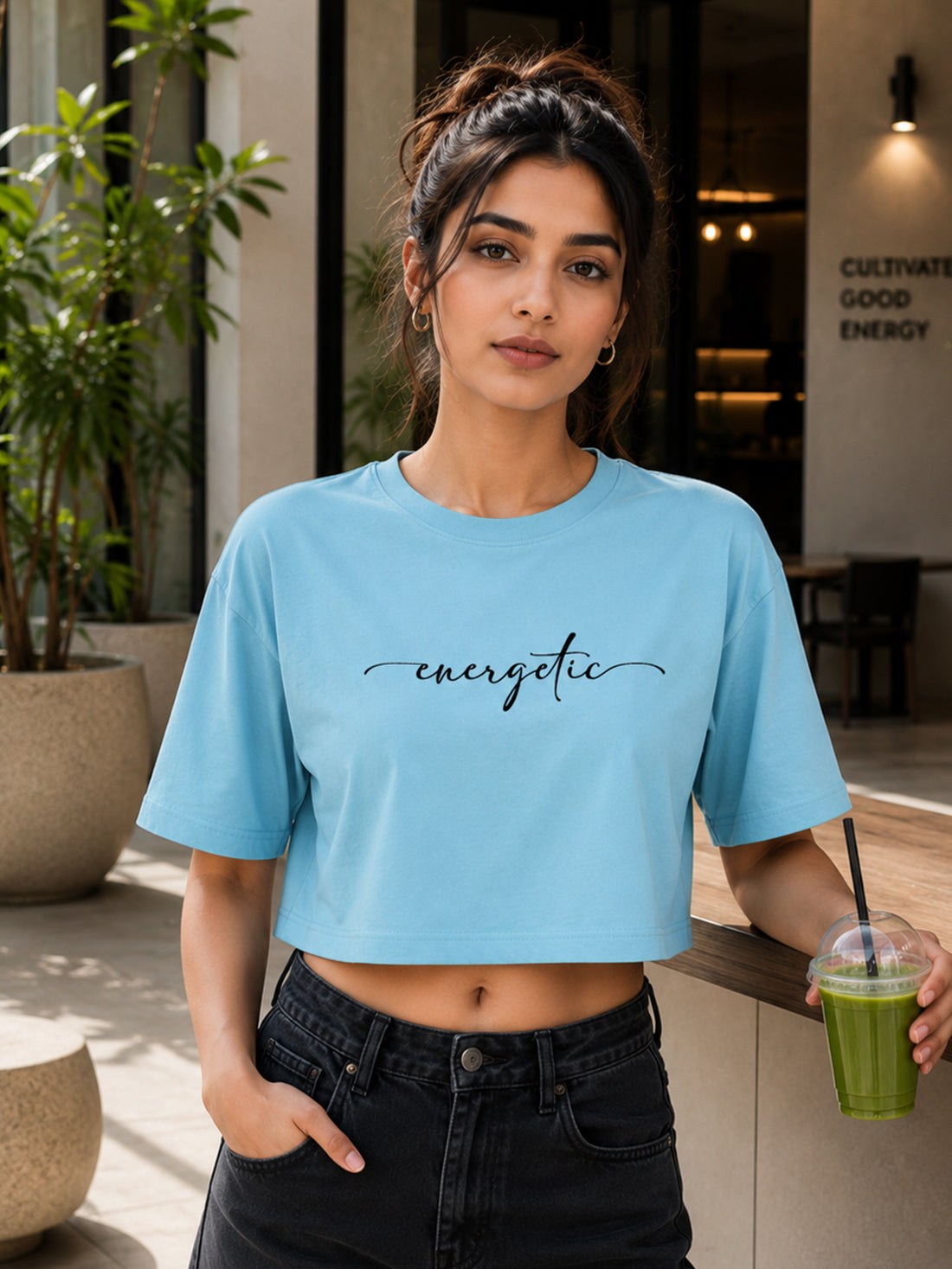 Women's Oversized Crop T-Shirt | Premium Cotton Manufacturer India