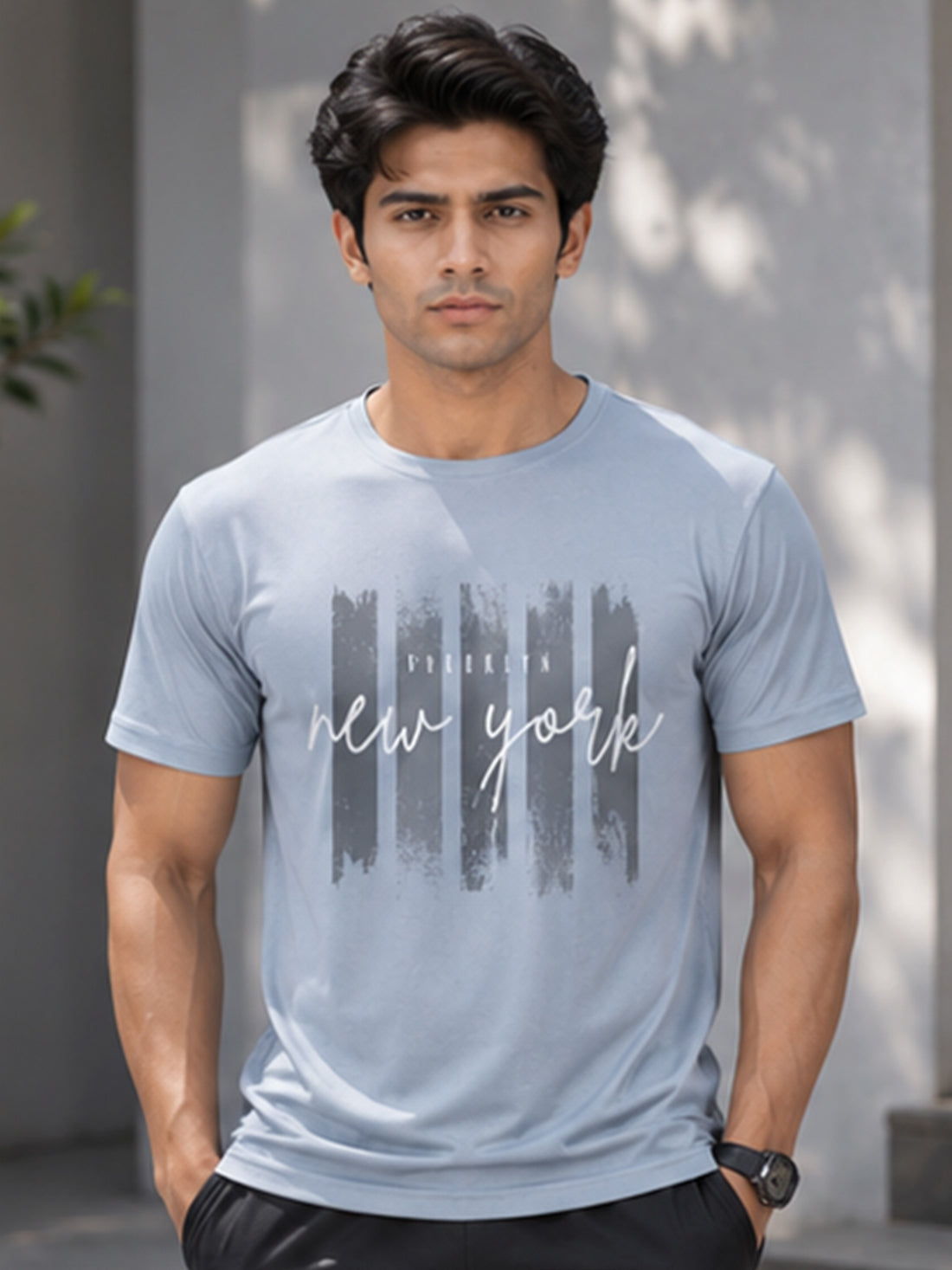 DPASSION New York Graphic Men's Performance T-Shirt