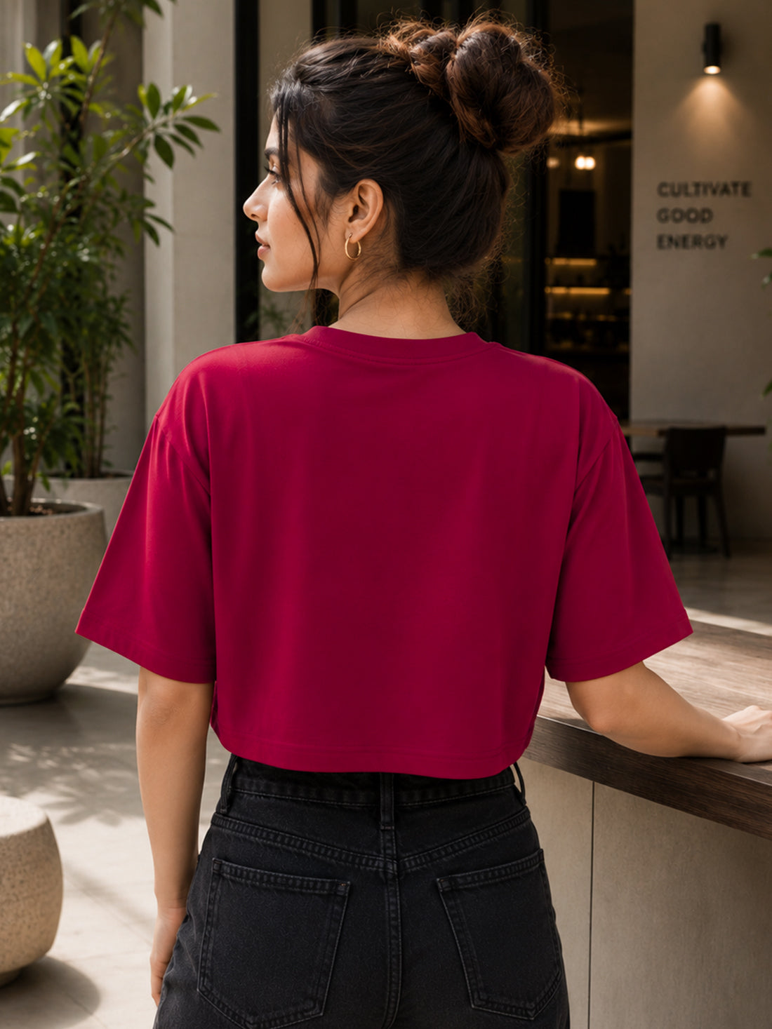 Women's Oversized Crop T-Shirt | Premium Cotton Manufacturer India