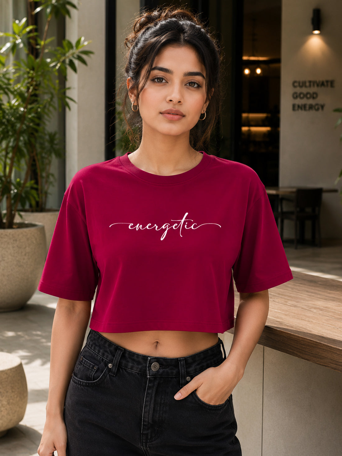 Women's Oversized Crop T-Shirt | Premium Cotton Manufacturer India