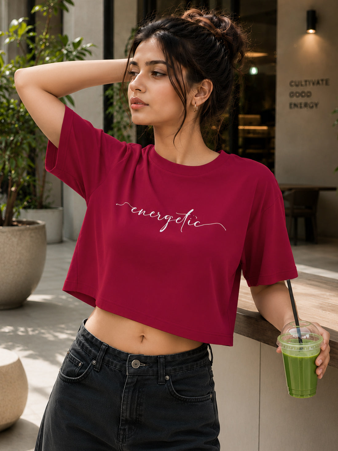 Women's Oversized Crop T-Shirt | Premium Cotton Manufacturer India