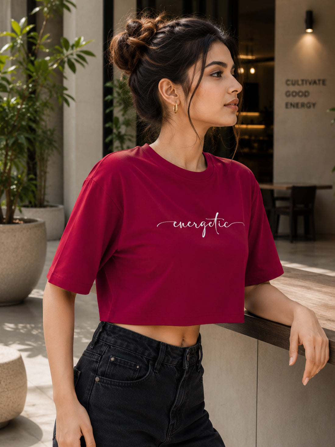 Women's Oversized Crop T-Shirt | Premium Cotton Manufacturer India