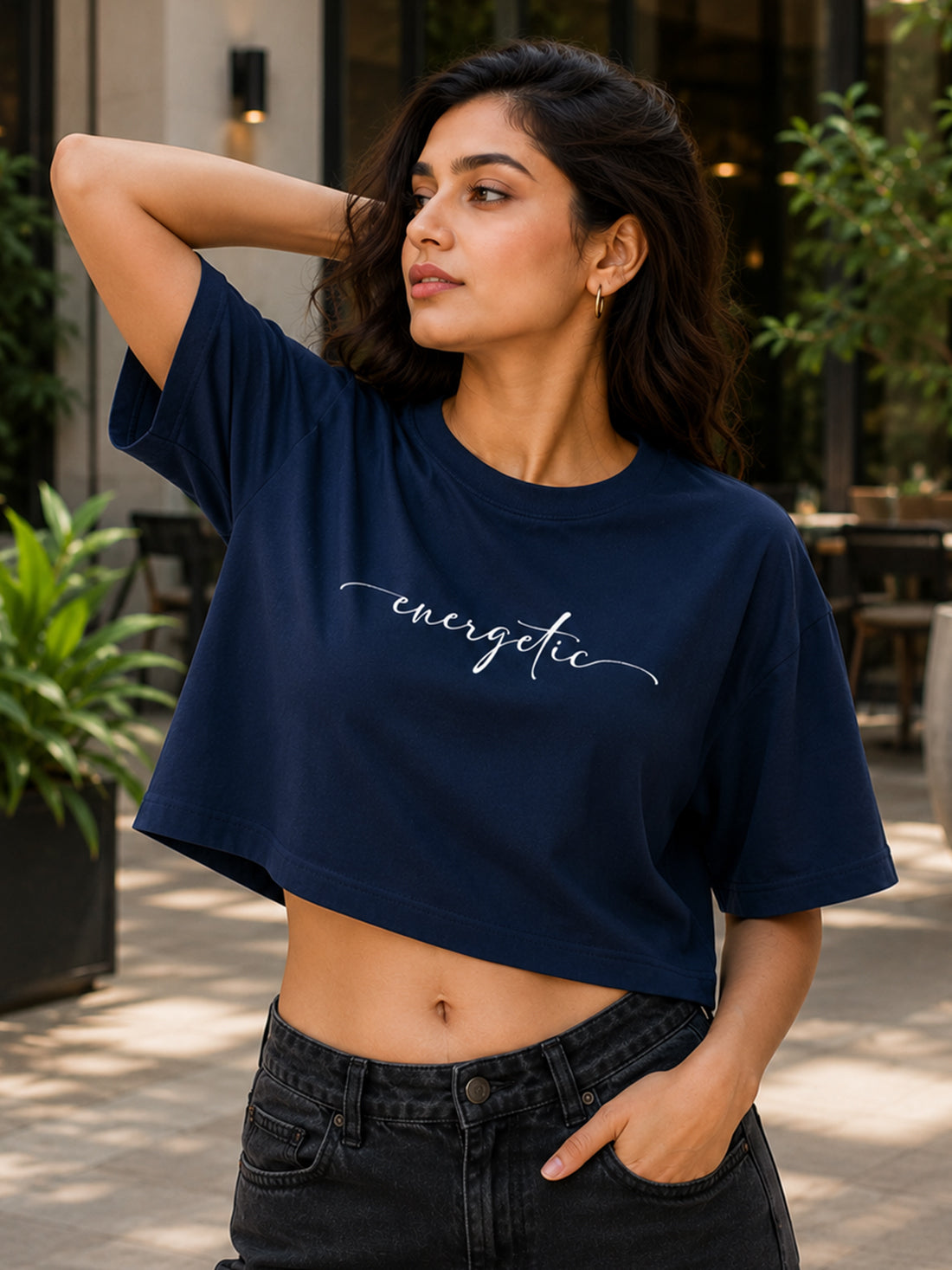 Women's Oversized Crop T-Shirt | Premium Cotton Manufacturer India