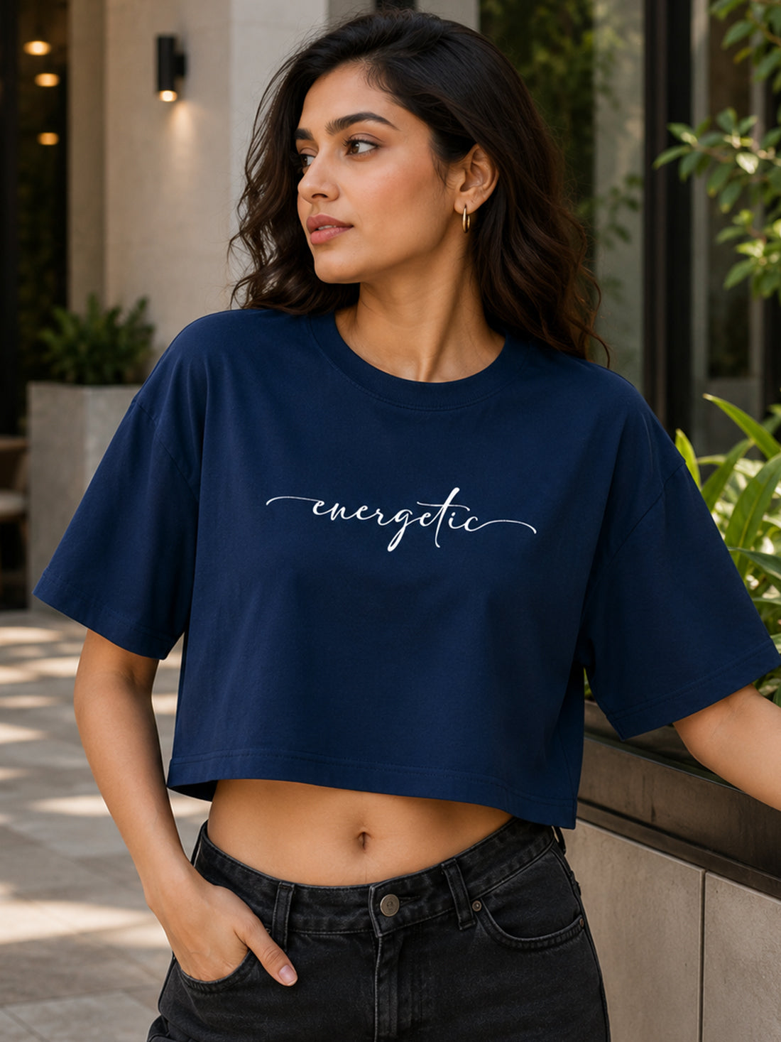 Women's Oversized Crop T-Shirt | Premium Cotton Manufacturer India