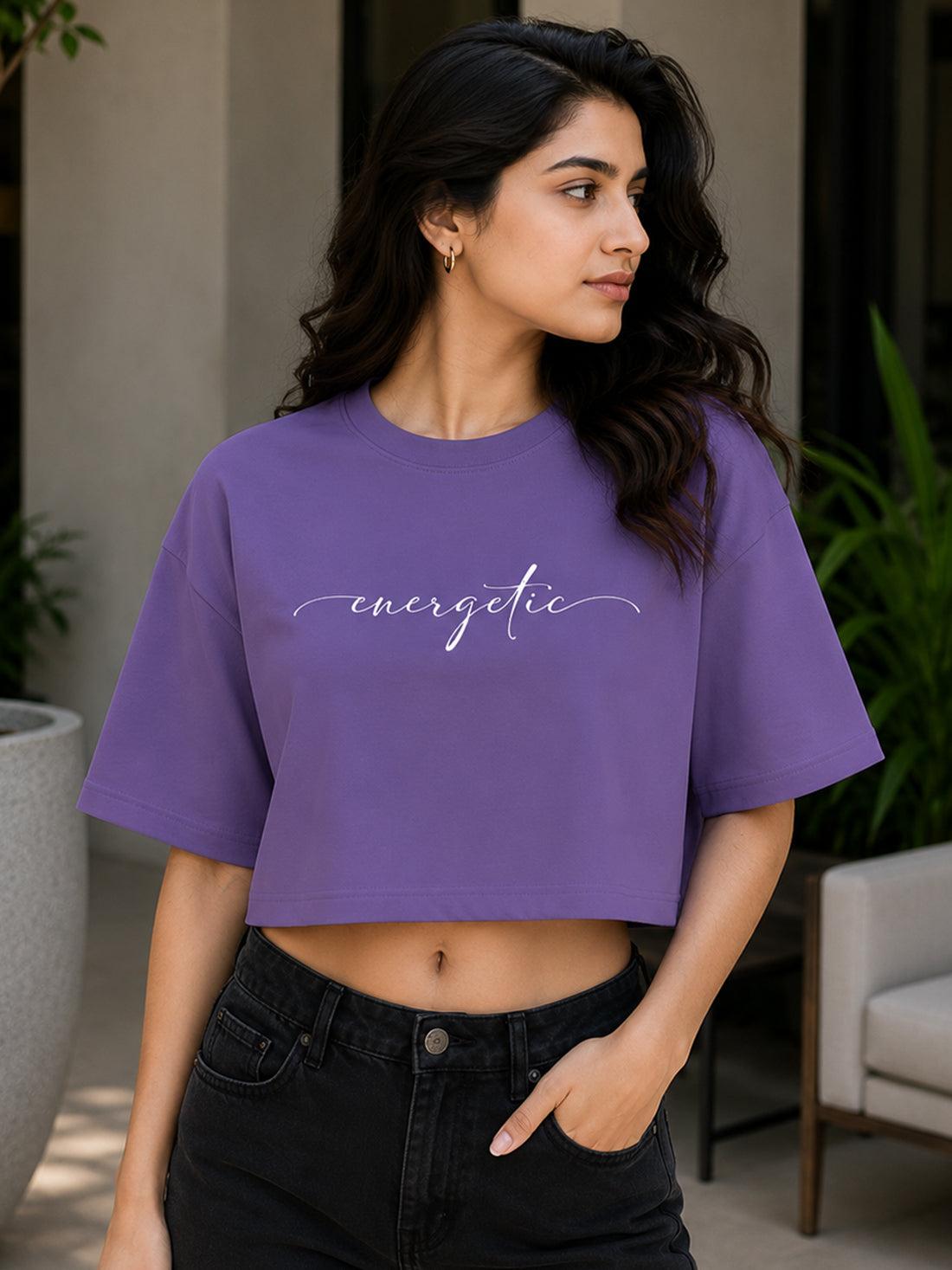 Women's Oversized Crop T-Shirt | Premium Cotton Manufacturer India