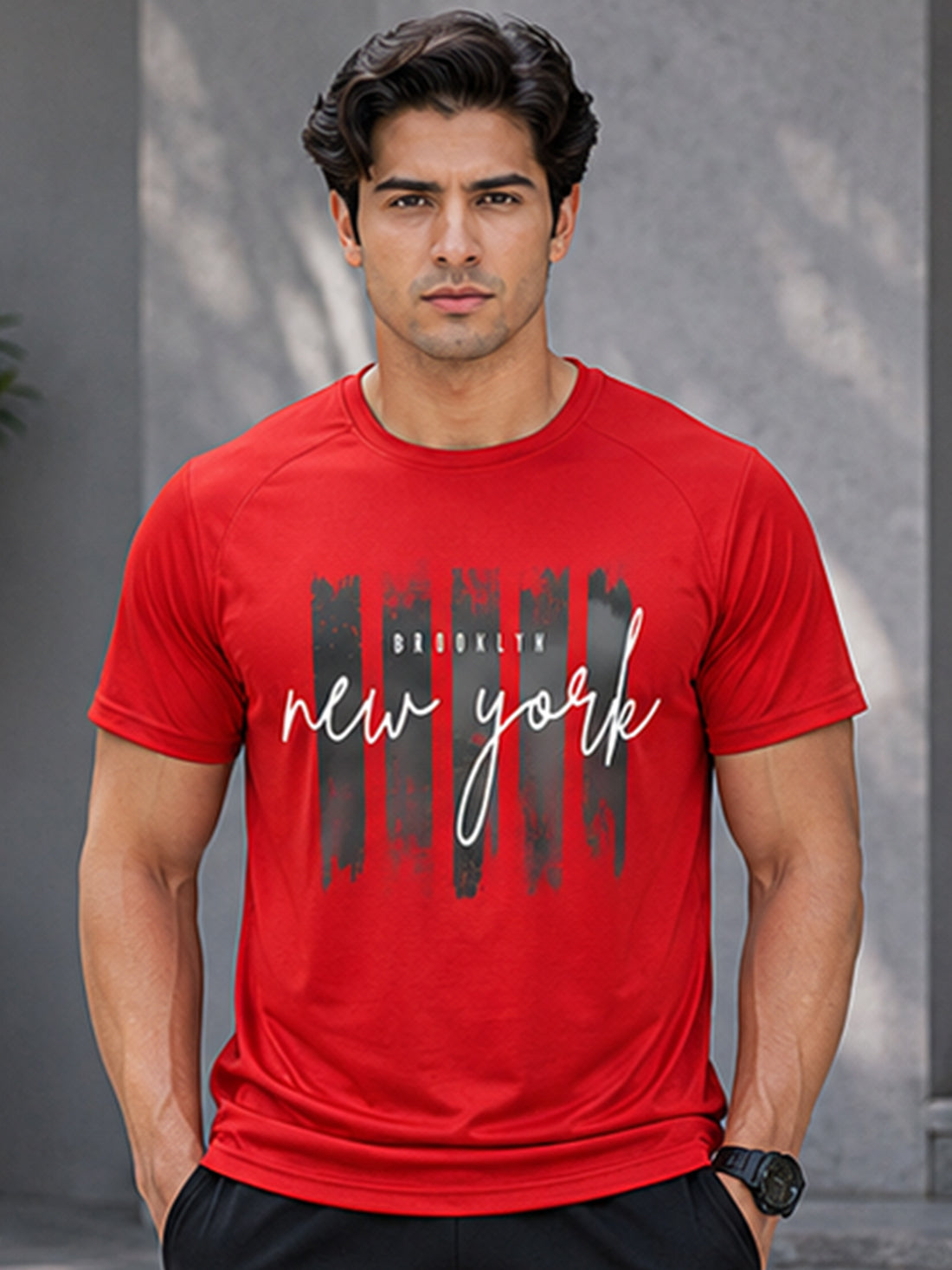 DPASSION New York Graphic Men's Performance T-Shirt