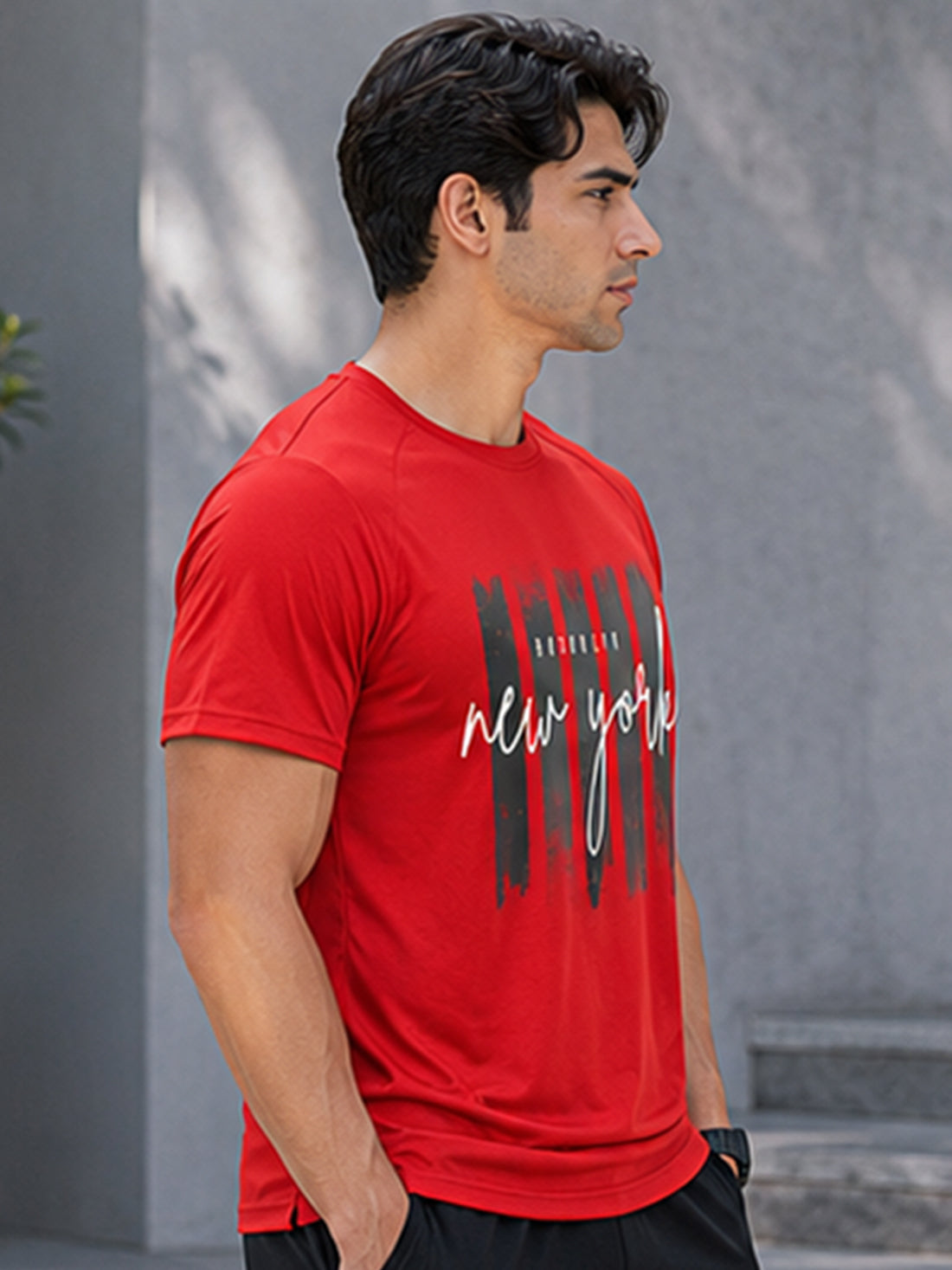 DPASSION New York Graphic Men's Performance T-Shirt