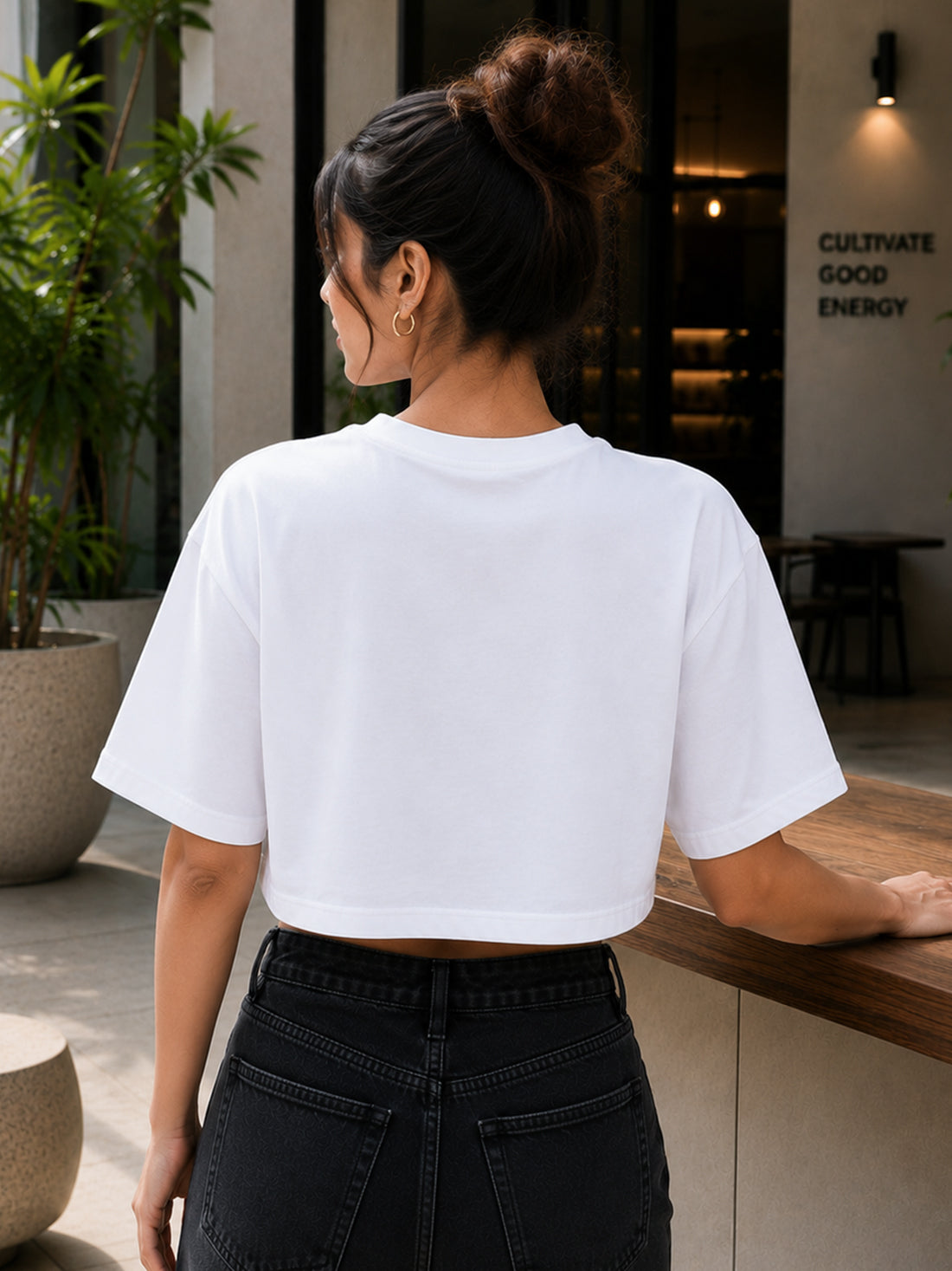 Women's Oversized Crop T-Shirt | Premium Cotton Manufacturer India