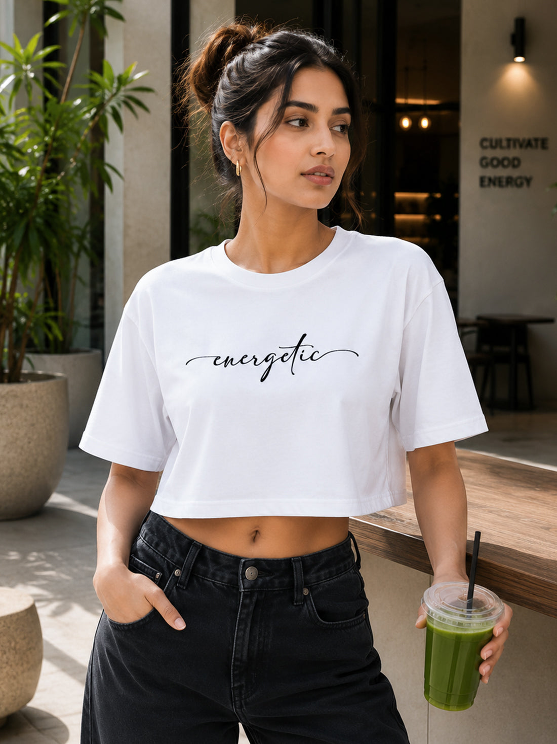 Women's Oversized Crop T-Shirt | Premium Cotton Manufacturer India